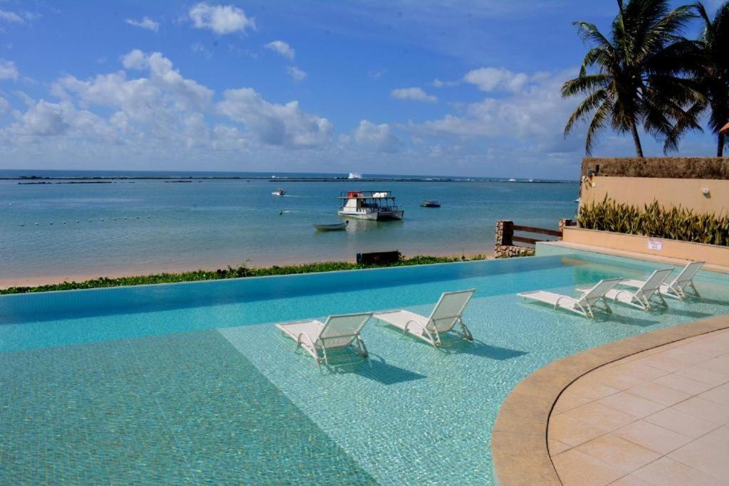 Barra Bali - Apartamento pé na areia na Barra de São Miguel Extérieur photo