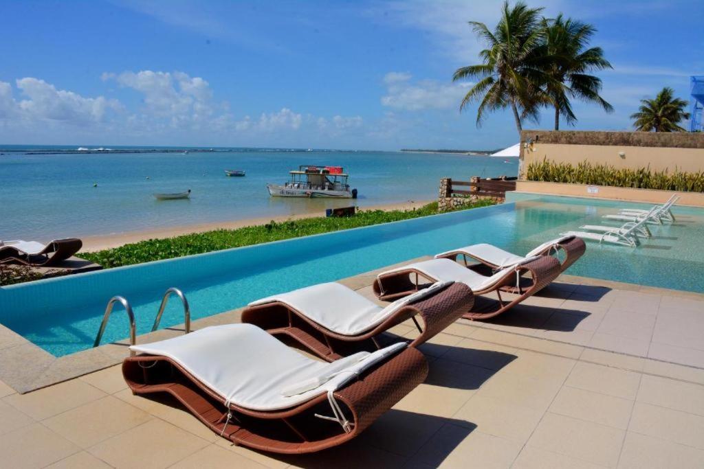 Barra Bali - Apartamento pé na areia na Barra de São Miguel Extérieur photo